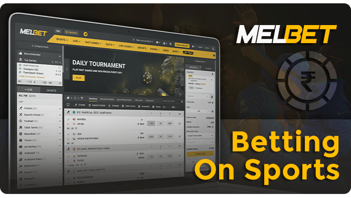 About sports betting at MelBet - features 