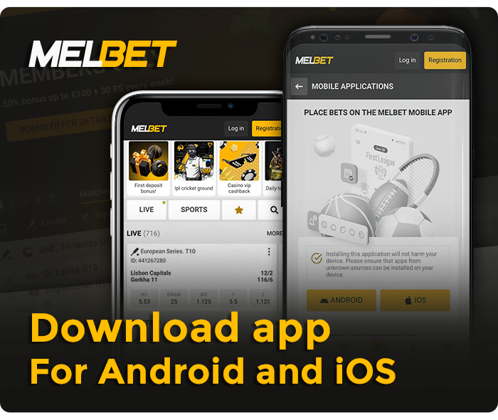 About MelBet mobile app - iOS and Android app