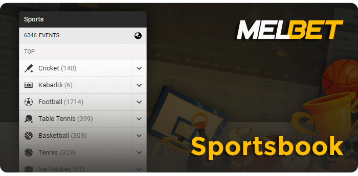 Betting on sports on the site MelBet - on which sports can bet