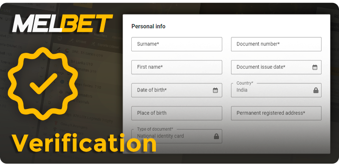 Confirm identity on MelBet - about profile verification