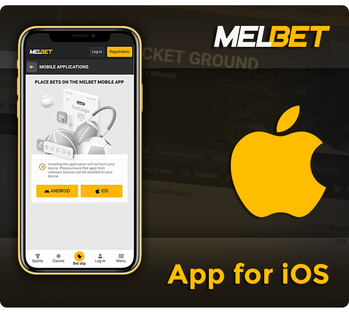 Download MelBet mobile app for iOs - detailed installation instructions