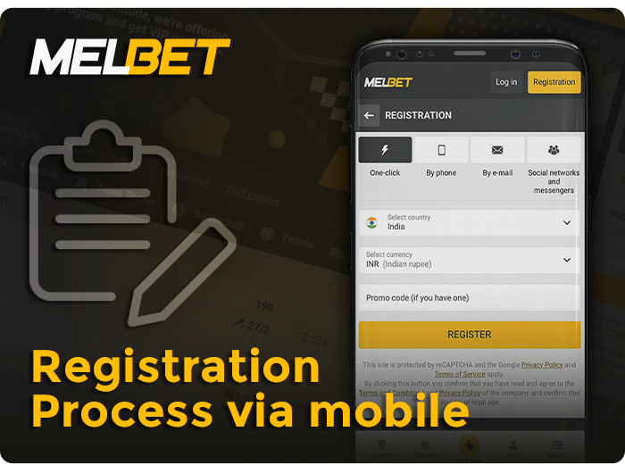 Registration on MelBet via mobile app - detailed instructions