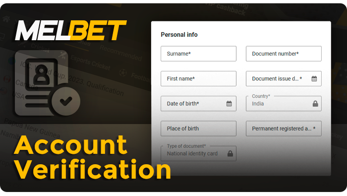 Confirming personal information on the MelBet betting site - how to verify account