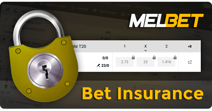 About betting insurance on Melbet - how it works